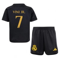 Real Madrid Vinicius Junior #7 Kolmas Peliasu Lasten 2023-24 Lyhythihainen (+ Lyhyet housut)